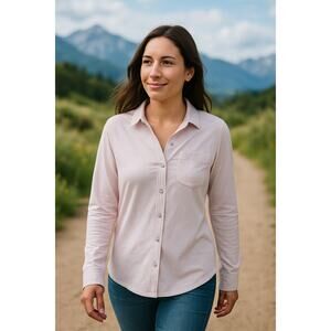 Stio Women’s Divide™ Long Sleeve Shirt – Dawn Hue Heather – NWT (Medium)